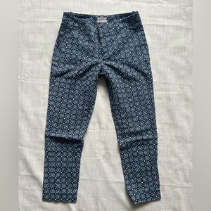 Blue Patterned Pants
